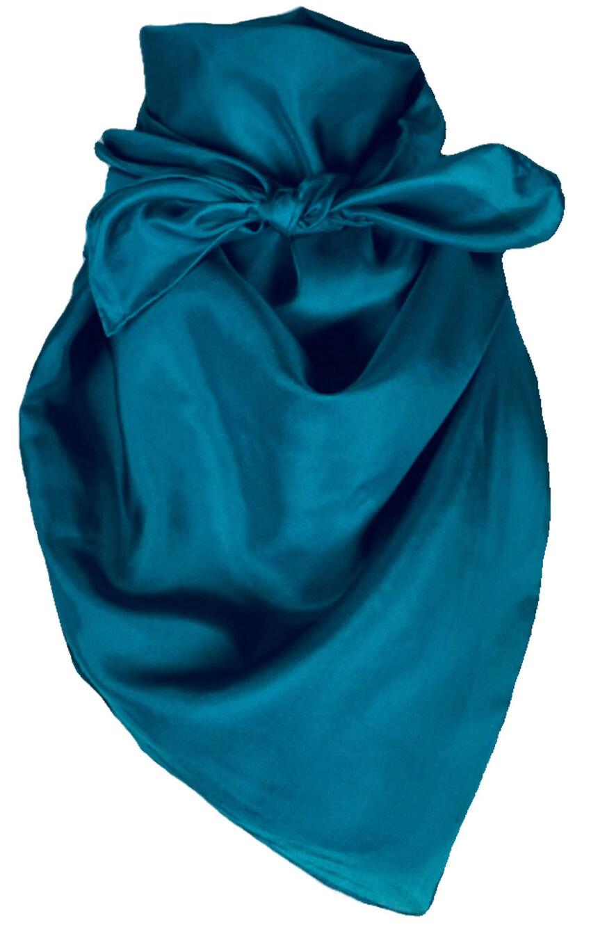 9954 Solid Cowboy Wild Rag 100% Silk Scarf Bandana Multiple Colors L 34.5"